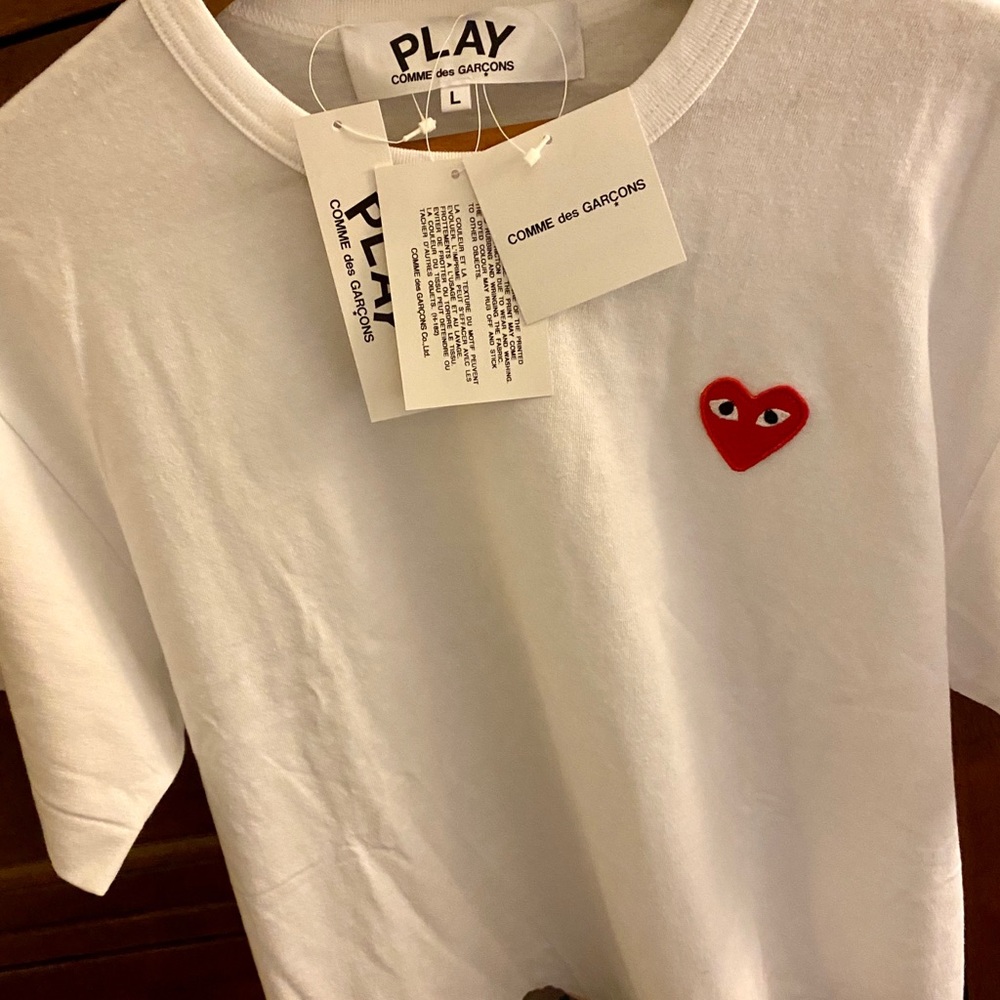 NWT PLAY Comme des Garçons camo tee